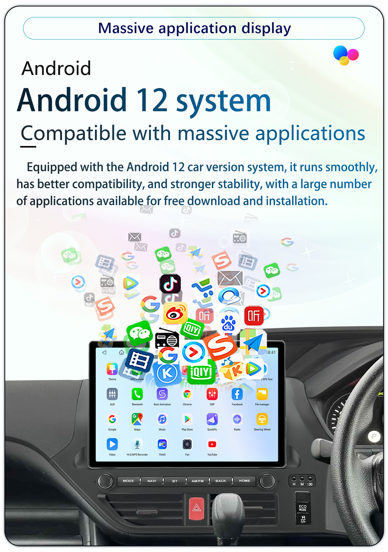 Suitable for 13-Inch 14-17 Model Toyota Noah Naoh Android Large-Screen Carplay Navigation 360 Panoramic All-In-One Machine