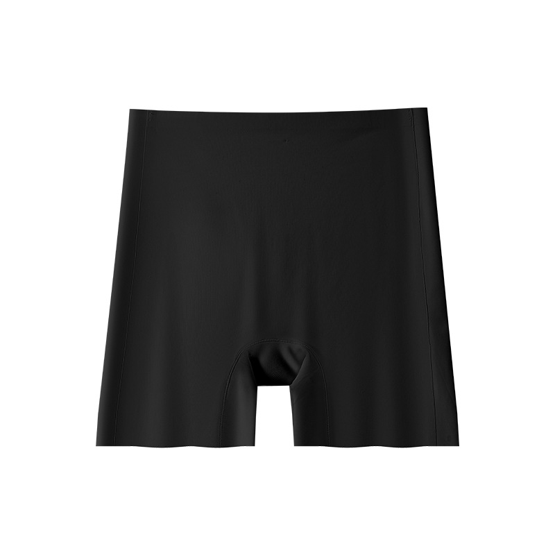 Base líquida de tres puntos para evitar la luz, tono especial, piel oscura, ropa interior de seguridad invisible, entrepierna de algodón puro, bóxer dos en uno sin costuras