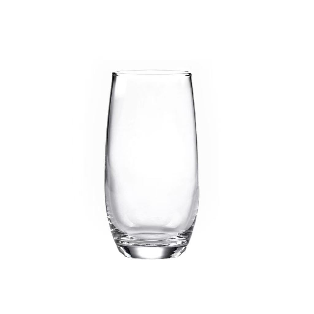 Huevo grueso en forma de taza de bebida fría taza de jugo de leche taza de bebida taza de cerveza taza de licores taza de vidrio impresión logotipo al por mayor