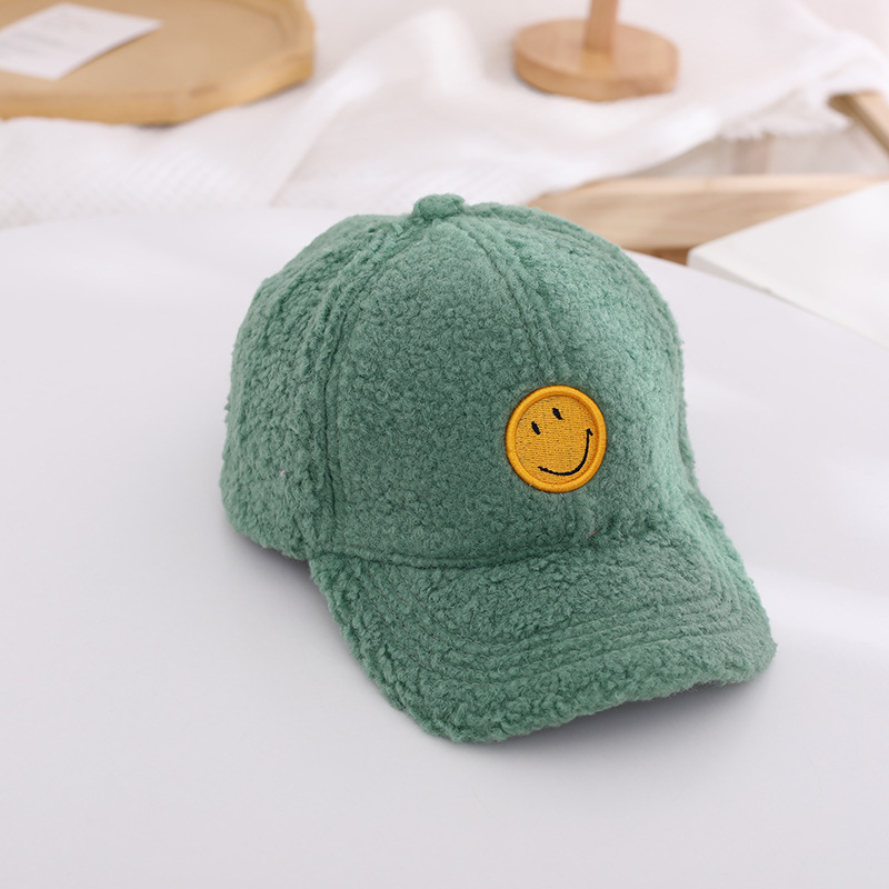 Children's Hats For Autumn And Winter New Children's Embroidery Smiley Baseball Caps display picture 1