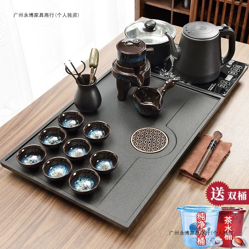 Tea set for home use, automatic teapot for living room for office, simple and elegant design, fully automatic