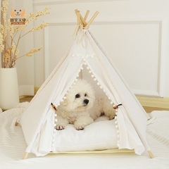 国境を越えた卸売メーカーのテント純白の猫小屋ペットテント小中型犬用折りたたみ式プレイハウス