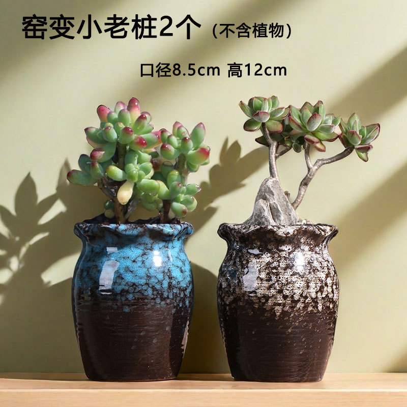 Pila pequeña y vieja maceta suculentas arcilla Red creativa Hogar Carne Planta Cerámica Maceta especial Venta directa de fábrica Venta al por mayor