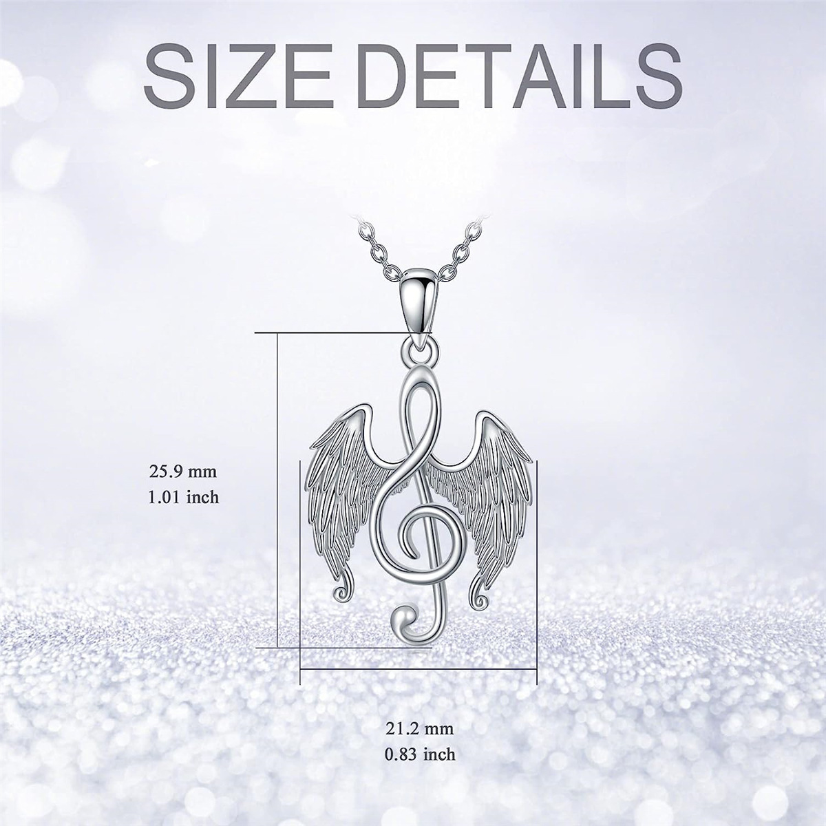 Collana con ciondolo a forma di ali d'angelo con design di nicchia popolare e di vendita calda, accessori per gioielli da donna alla moda e versatili, regalo_voghion.com