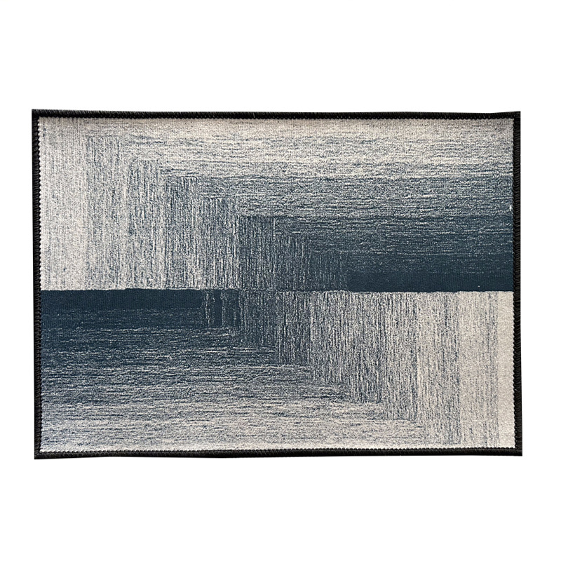 Sala de estar dormitorio simple europeo retro gradiente geométrico decoración alfombra grande alfombra de cristal terciopelo absorbente antideslizante alfombra