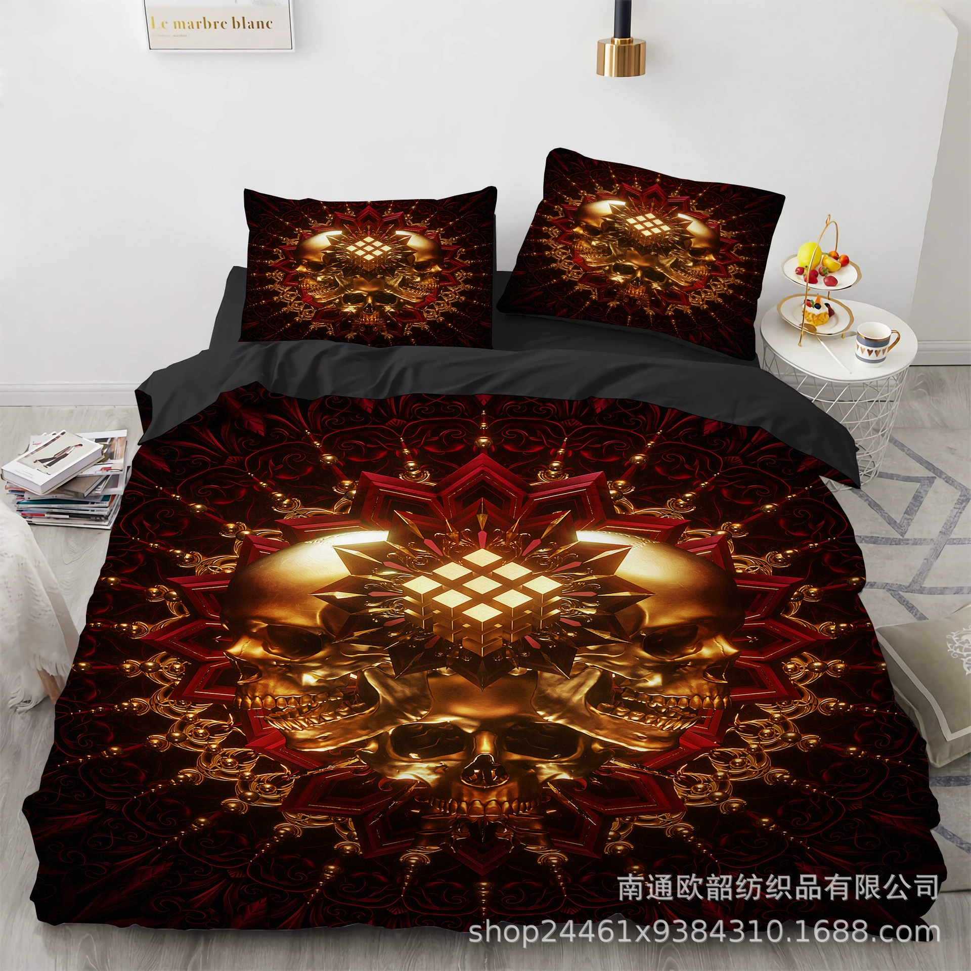 Set, bedspread, duvet cover, wish, Amazon, 3D, 3 piece set
