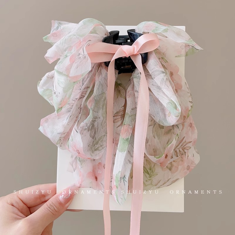 Gran clip de agarración de arco de caballo de cola de caballo baja mujer cabeza trasera mitad de cabello de tiburón clip de cabello de princesa en fuga