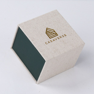 High-End Customized Retro and Elegant Linen Book-Shaped Box for Perfume, Essential Oil, Aromatherapy, Valentine's Day and Birthday Gift Packaging Box