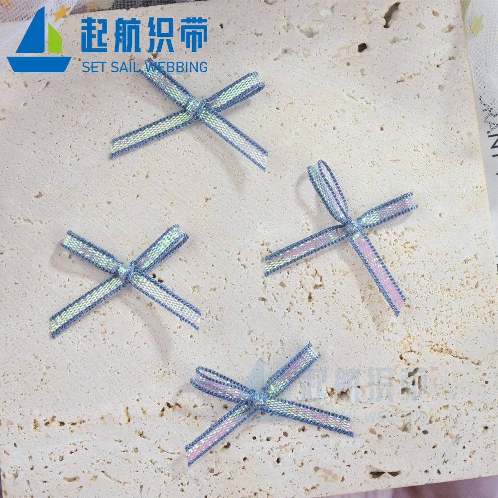 幻彩織帶蝴蝶結手打結文胸內衣褲鞋帽服裝輔料手工娃娃衣玩偶配件