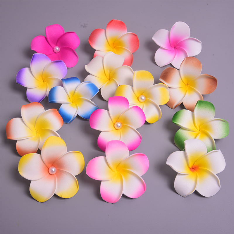 Cross-Border Spot Artificial Frangipani Hairpin Headdress 4-9cm Dai Hair Accessories Hairpin Seaside Beach Travel Vacation