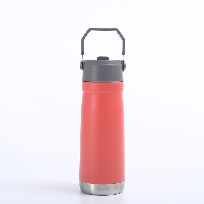 Nuevo transfronterizo de acero inoxidable 304 taza de aislamiento térmico con mango taza de agua portátil deportiva al aire libre taza de vacío doble