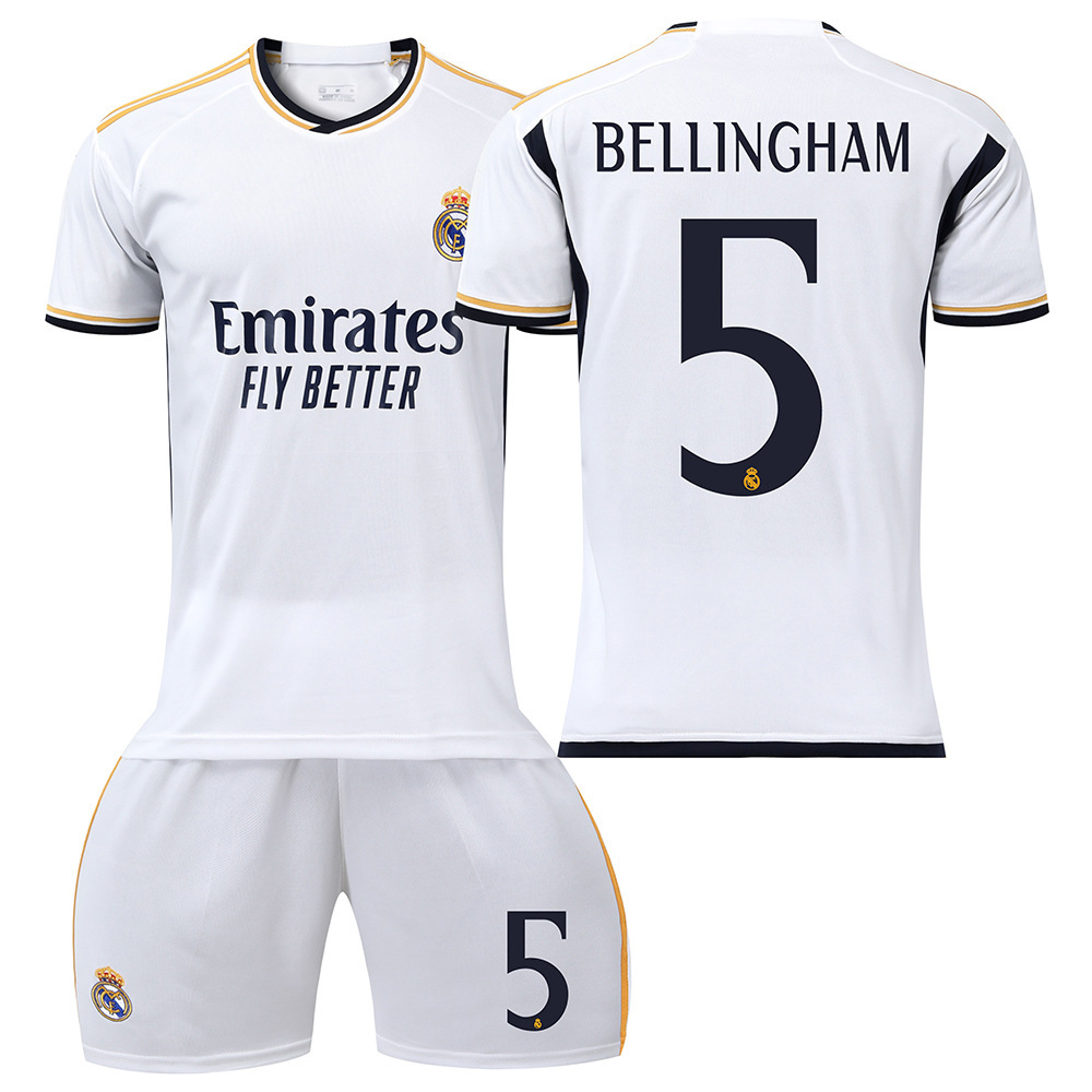 2324 Camiseta de fútbol del Real Madrid No. 7 Vinicius 5 Camiseta Belingham Mbappé 10 Modric Cross-border