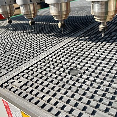 Hongji CNC 7-fold woodworking engraving machine automatic furniture crafts carving production multi-head woodworking relief