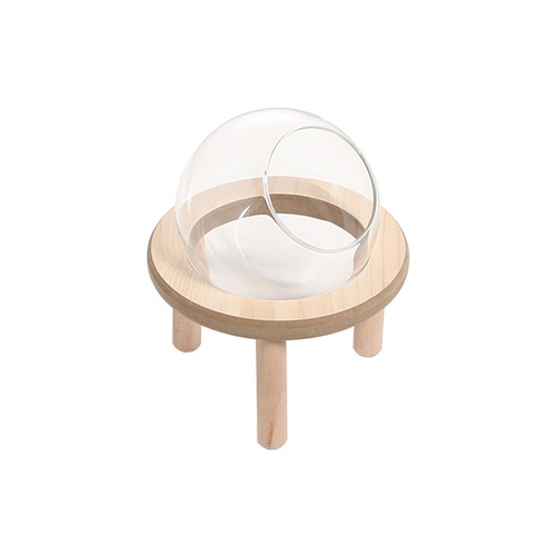 Hamster Landscape Supplies Gold Wire Bear Bathroom Glass Ball Toilet Cage Internal Furniture Real Wood Staircase Escape House