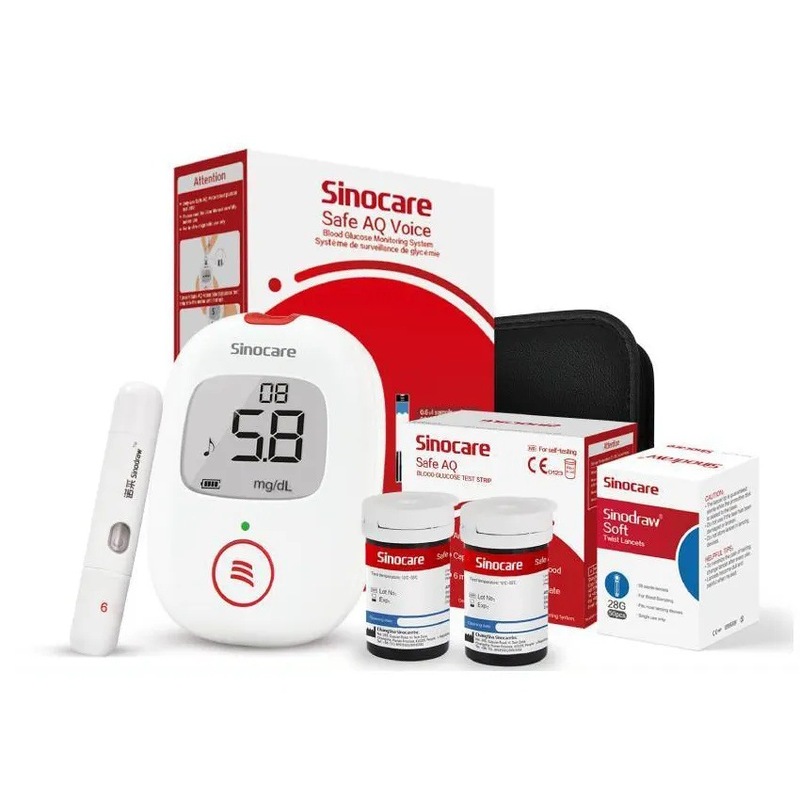 SINOCARESAFEAQVOICE血糖測定器 家庭用精密医療血糖計 医療グレード|undefined