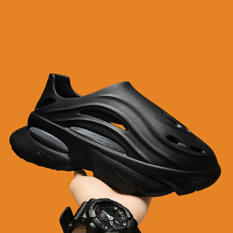 Мужские туфли Croc, мужские тапочки на толстой подошве, увеличивающие рост, летняя модная тенденция, элитные сандалии для медсестер