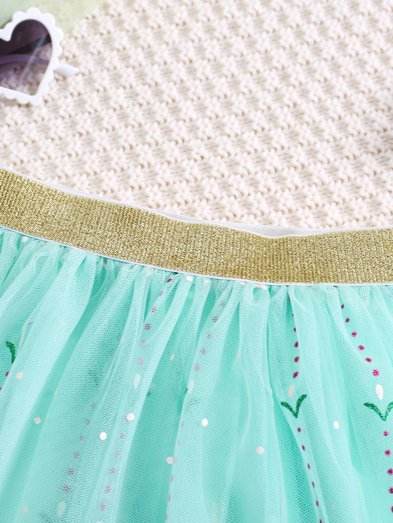 Nueva falda de pastel de encaje bordado para niños, tutú de ballet de gasa de red para niñas, falda de estilo occidental de Rapunzel