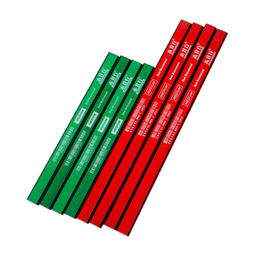 Mujing square carpentry pen flat pencil flat head marking pencil thick core flat core black woodworking special engraving pencil for construction site