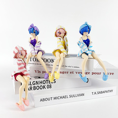 異世界生活ラムレムレムパジャマルームウェア圧泡面景品座り方フィギュア置物
