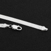 Accessory, silver blade, necklace suitable for men and women, 4mm, wholesale