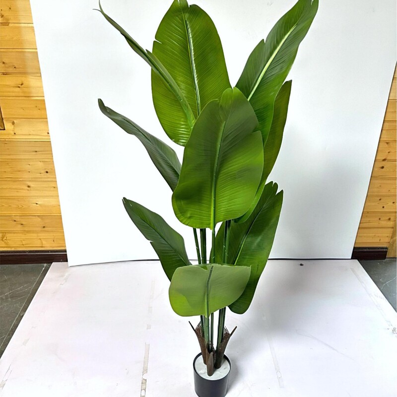 天堂鸟仿真绿植高端轻奢仿生花客厅大型室内盆栽摆件装饰树假植物|undefined