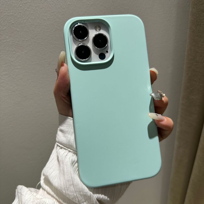 Iphone12液状シリコンシェルリンゴ11proの肌感フロスト12maxロゴ付きベルベット携帯ケース|undefined