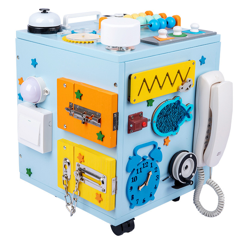 1-3 años de edad del bebé Montessori ayudas didácticas caja ocupada casa DIY accesorios Montessori niños educación temprana juguetes educativos