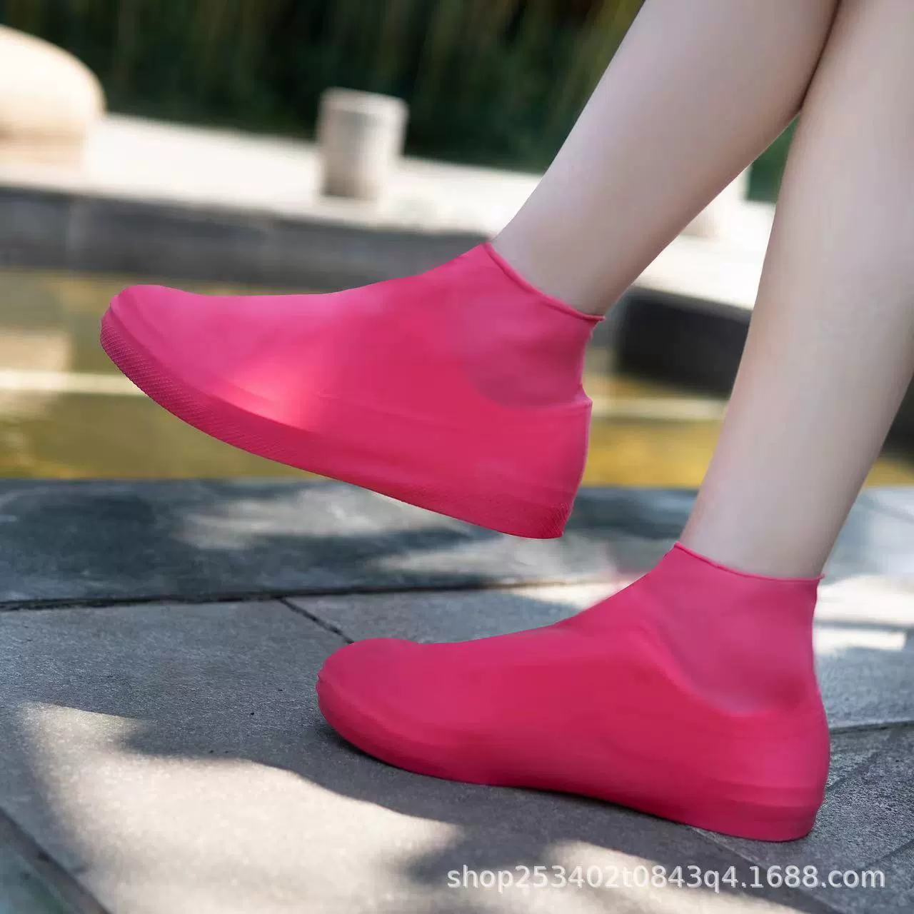 Прямые одноразовые водонепроницаемые бахилы латексные легкие бахилы PE высокие ножные бахилы