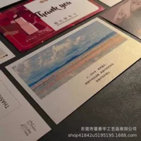 Почтовые открытки пользовательские свадебные открытки жемчужная бумага маленькая карточка печать высокого класса складная бумажная карта благодарности на заказ