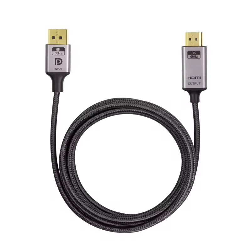 Адаптер-кабель DP1.4 — HDMI2.1 8K, конвертер для компьютера на ТВ, HDMI-кабель 144 Гц