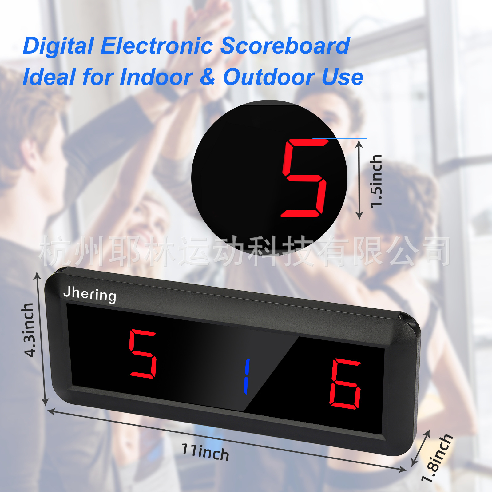 2022 nuevo LED portátil pantalla de puntuación electrónica tenis Mesa bádminton interior juego pelota marcador