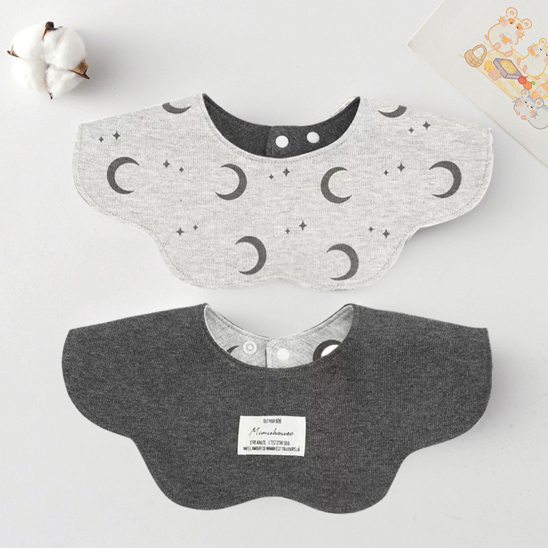 Cute Style Baby Bibs, Soft and Comfortable, Double-Sided Pure Cotton, Large and Good-Looking Baby Bibs, Newborn Products