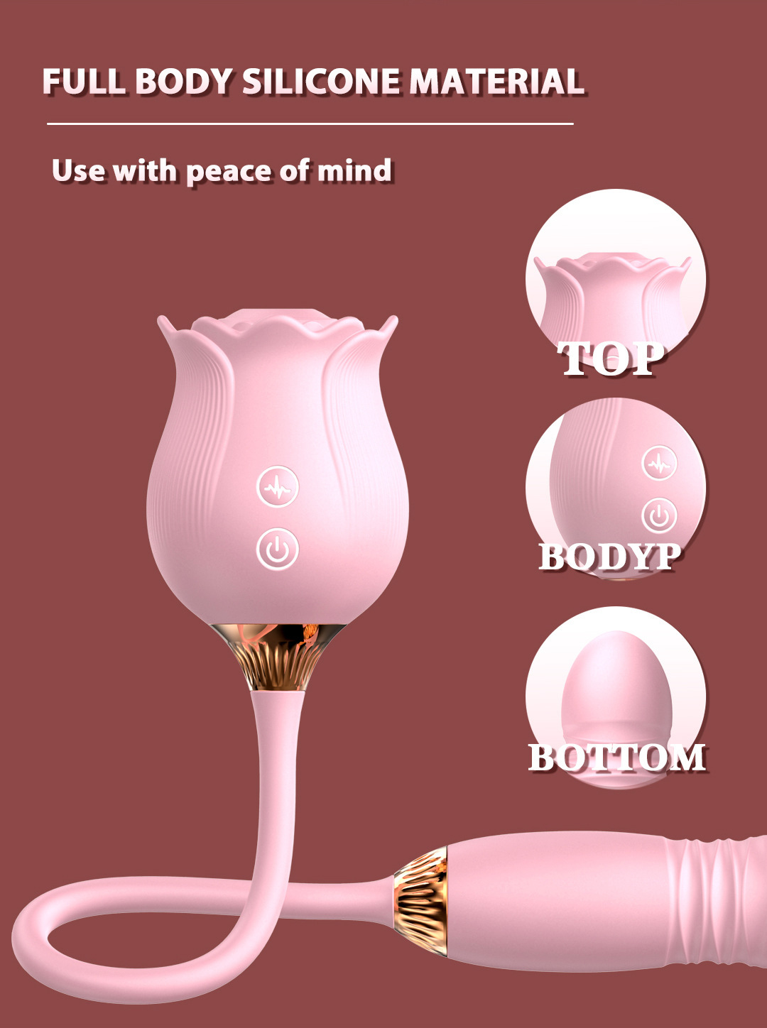 Dual-Head Vibrating Egg with Tongue Licking & Suction, 12-Frequency Purple G-Spot Massager for Couples — detail image 10