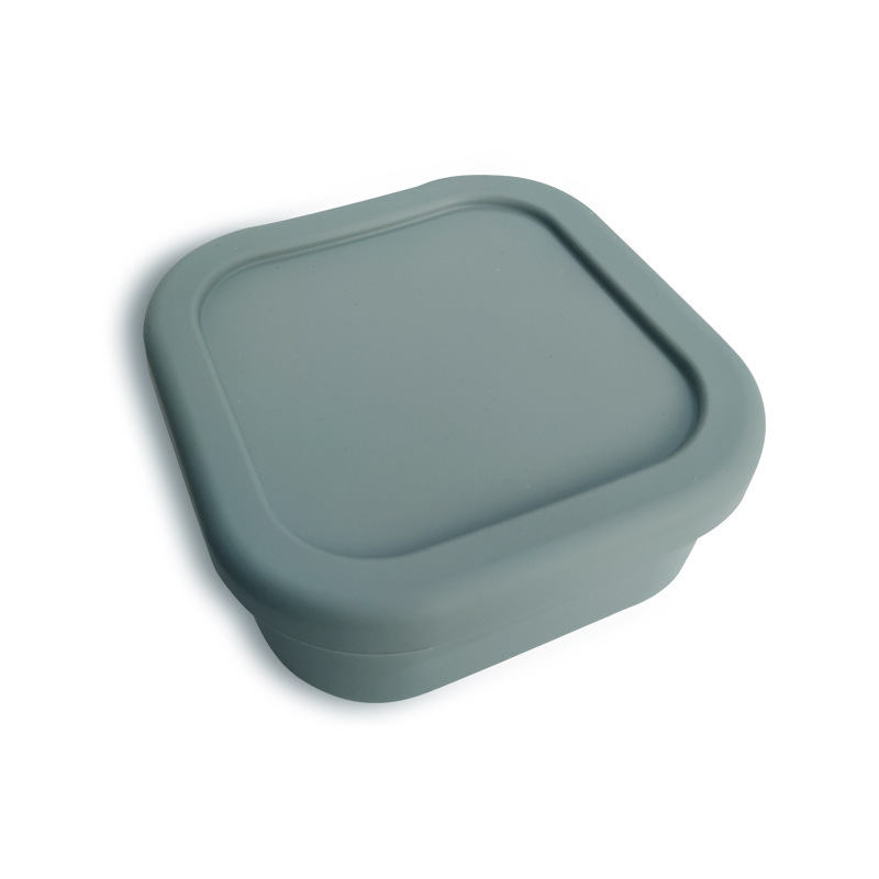 Caja de almuerzo de silicona de estilo japonés sellada horno de microondas trabajador de oficina Bento caja de almuerzo de estudiante portátil caja de almuerzo integrada de tres rejillas