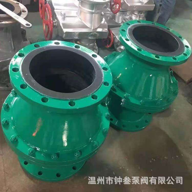 旋启式衬胶法兰止回阀 H44J-16C 立式污水止回阀 单向止回阀 DN50