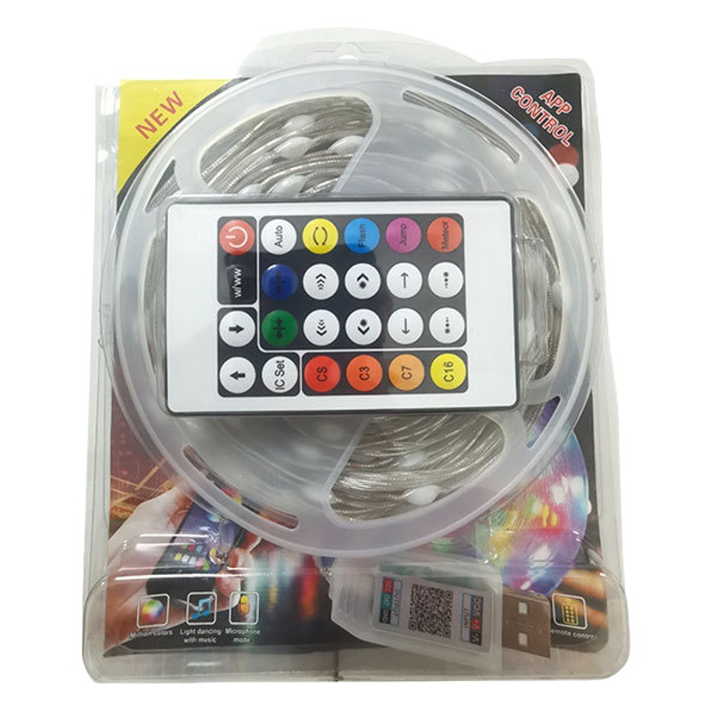 5V color mágico línea de cuero luz LED impermeable doble control caballo agua corriente Cadena de luz USB control remoto atmósfera luz traje fábrica al por mayor