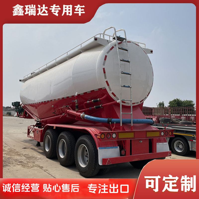 48m³ Bulk Cement Tank Bulk Urea Tank Truck Calcium Carbonate Transport Tank Tank Truck Feed Pellet Transport Tank Truck