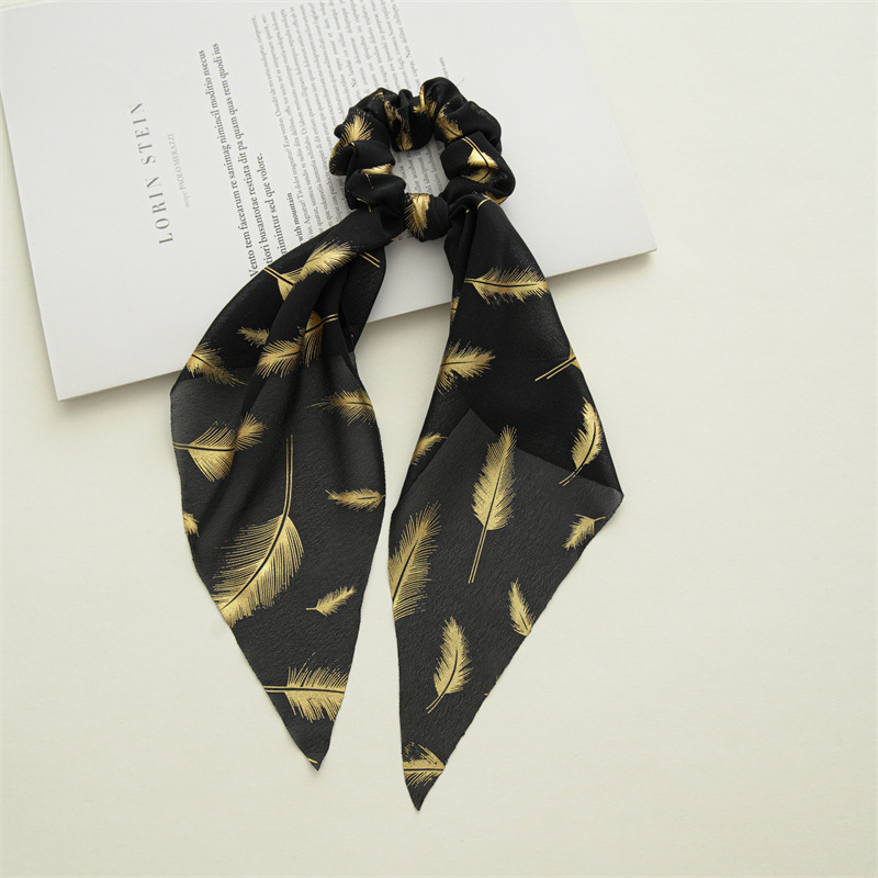 Women'S Gender Pastoral Feather Cloth Hair Tie