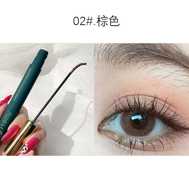 爆款彩色睫毛膏防水防汗纤长卷翘细刷头浓密超长不晕染持妆|undefined