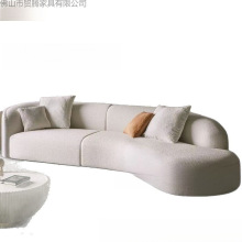 简约现代贵妃沙发弧形沙发客厅法式极简美容院服装店网红沙发全套