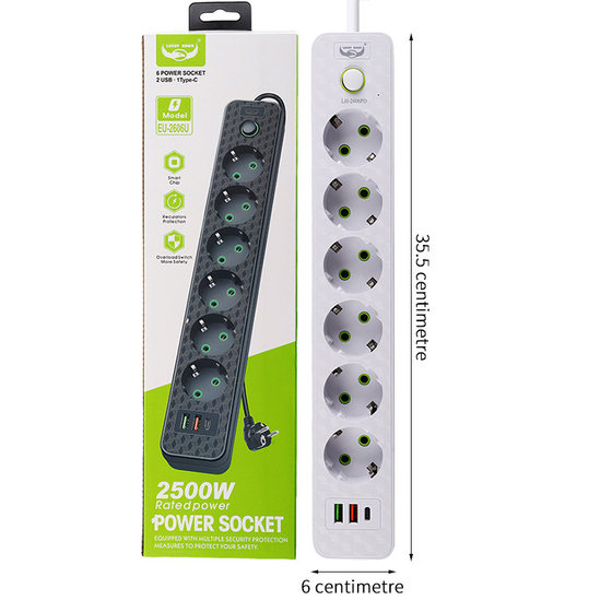 German Standard Socket Strip USB Terminal Board European Standard Conversion Plug Russia Europe South Korea Thailand Bali