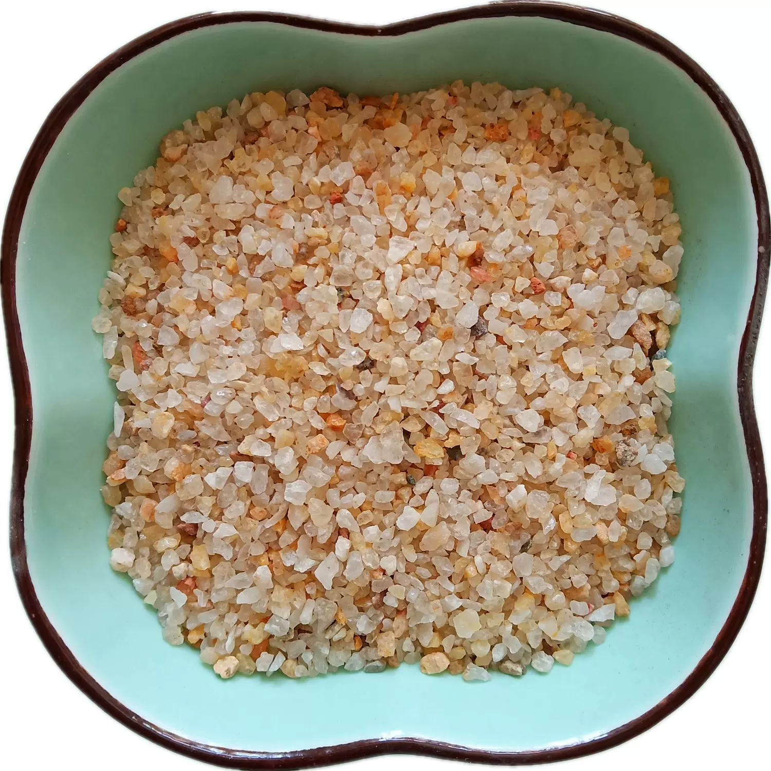 天然河沙黄金沙水族鱼缸造景水晶沙多肉铺面园林栽培用黄金沙