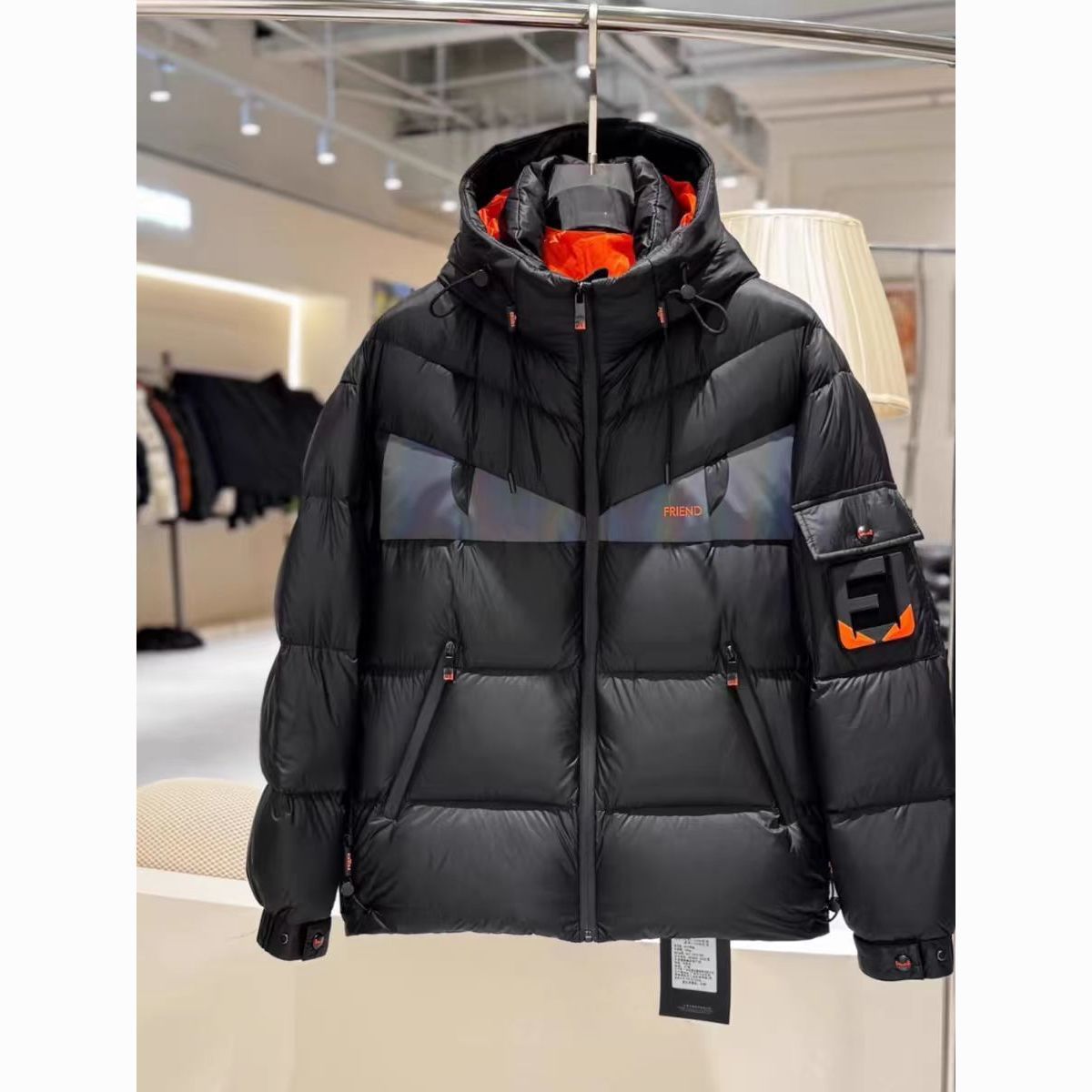 European-Style Hooded down Jacket, Thickened Men's Trendy Warm 205 Winter Casual New Fashion Coat