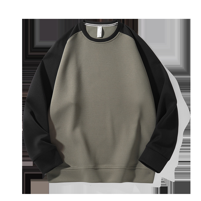 Otoño nuevo suéter de cuello redondo traje de moda suelta casual ropa deportiva pantalones a juego guapo conjunto de dos piezas al por mayor