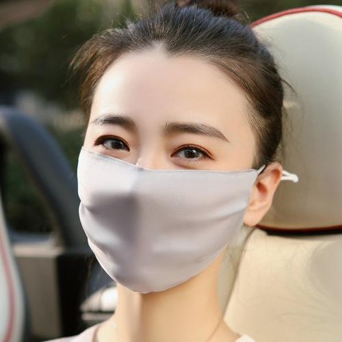 Silk for Adults 100% Mulberry Silk Dustproof and Sunproof Women's Summer Thin Breathable Washable Sunshade New Style