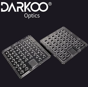 [Поставка производителя] Оптическая линза 5050 квадратных линз 44-в-1 для прожектора, уличного фонаря, 160*80°