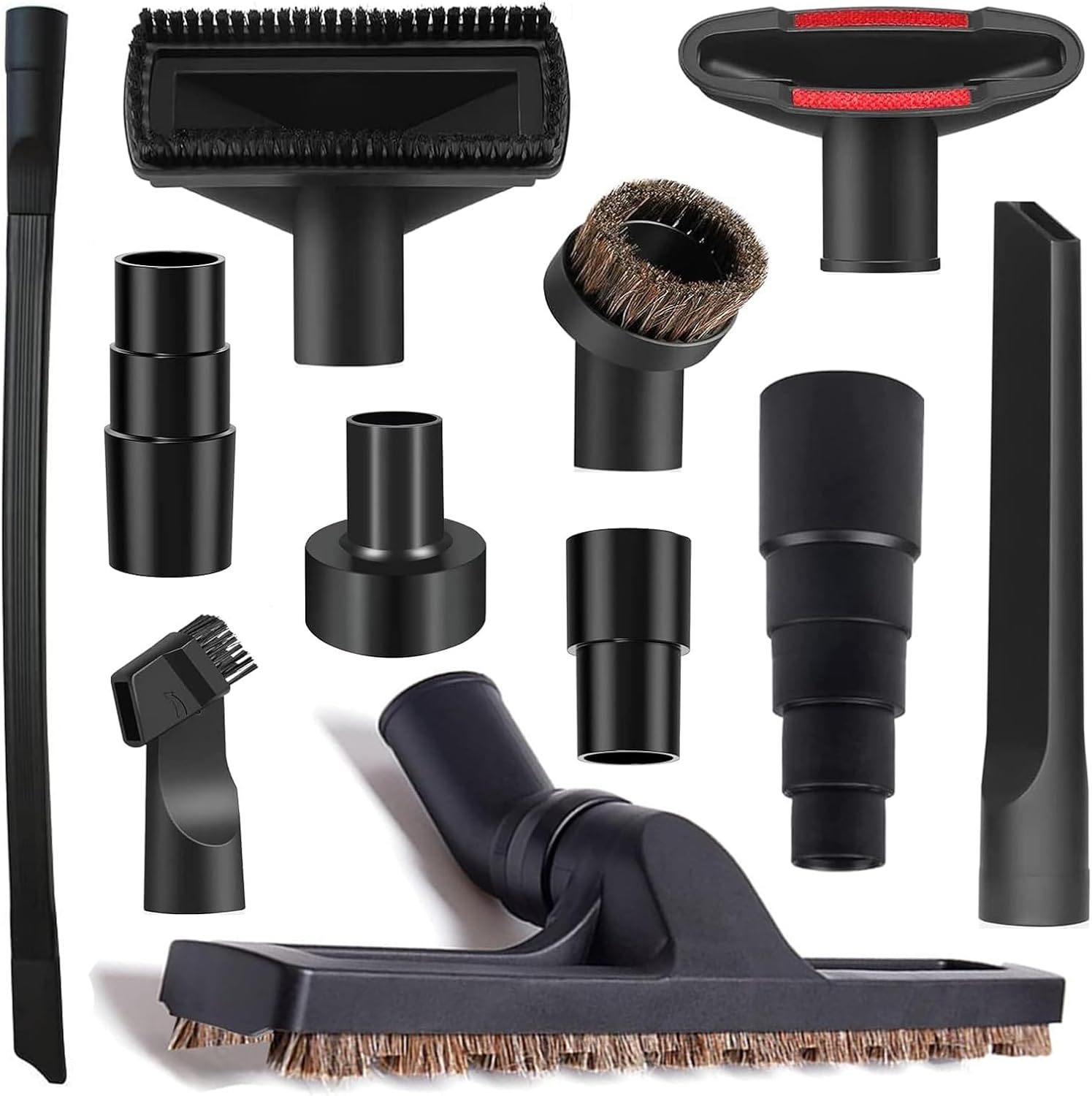 Pantalones de goma de acoplamiento para aspirador Philips Midea aspirador de cepillo plano accesorios de aspirador de cabeza de cepillo de cerdas redondas 32 / 35MM universal