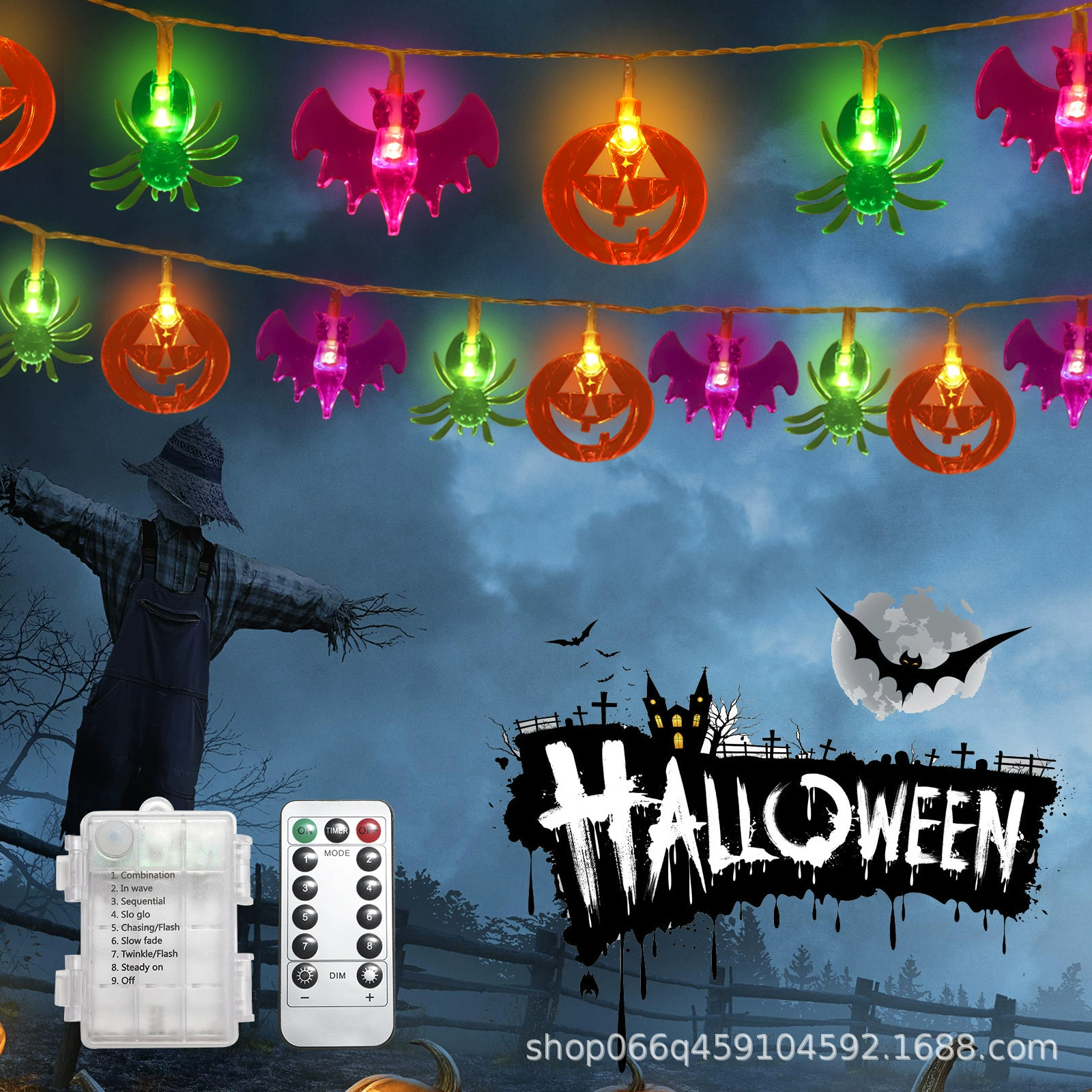 LED travel lights, decorations, halloween, for import