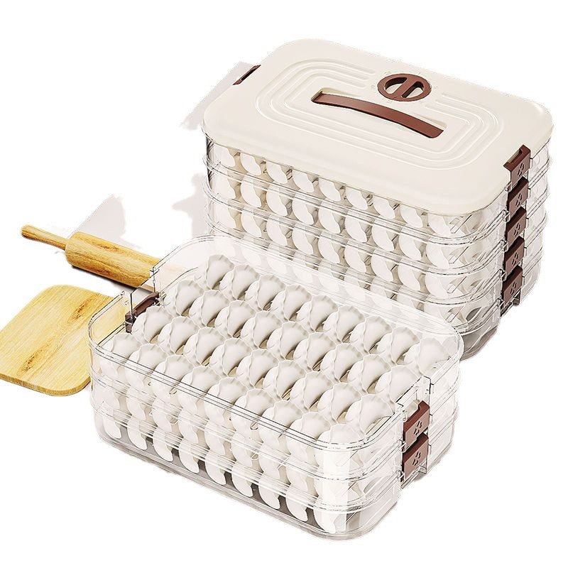 Caja de albóndigas, caja de almacenamiento del refrigerador, caja de almacenamiento de albóndigas, caja de albóndigas de gran capacidad, congelación rápida, artículos de cocina, caja de albóndigas