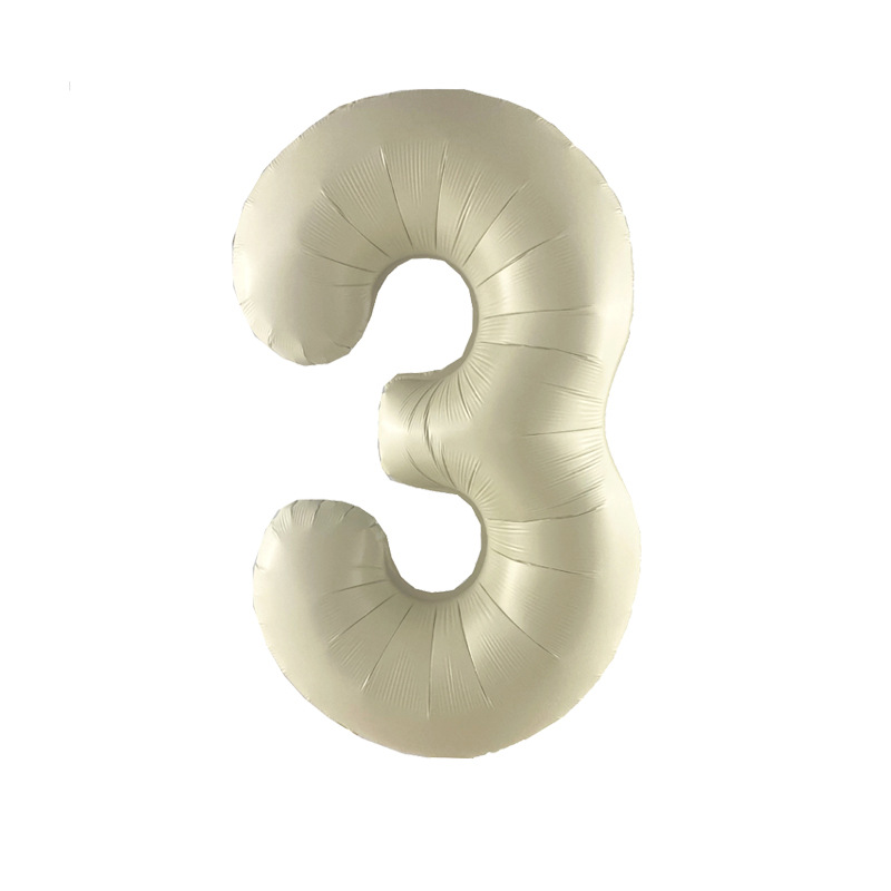 Versión americana verde digital flotante vacío globo de película de aluminio 32 pulgadas oro medio globo digital 34 pulgadas globo decoración al por mayor